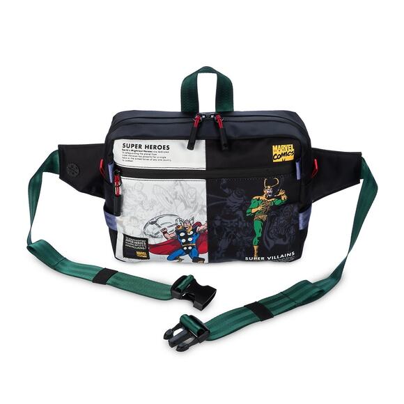 NWT Disney Parks Marvel Thor and Loki Comic Book Style Hip Fanny Pack - Picture 1 of 2